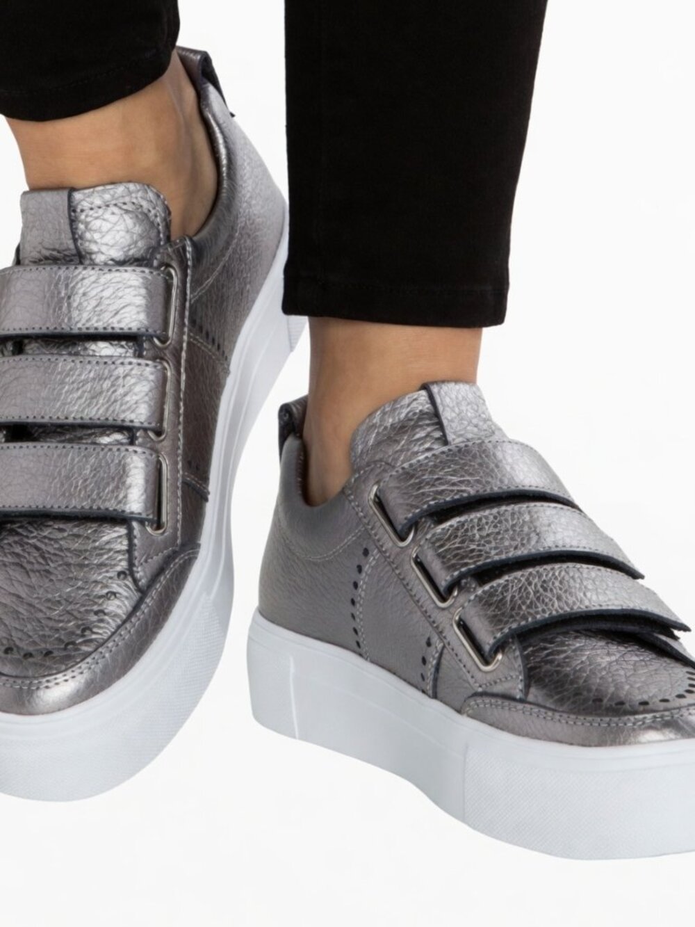 Kennel & Schmenger Big Low Top Tab Sneaker pewter